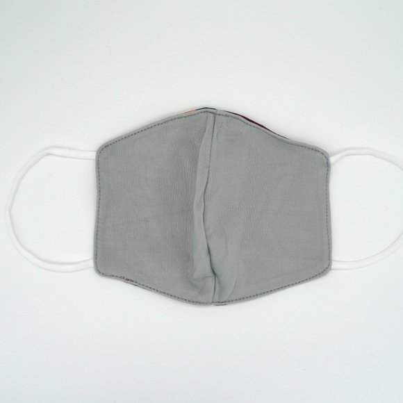 Giyu Maroon reusable Facemask Geometric Pattern - Picture 5 of 7